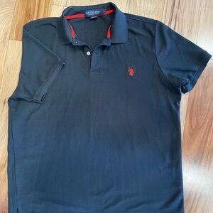 U.S. Polo Assn. Men's Black Polo Shirt
